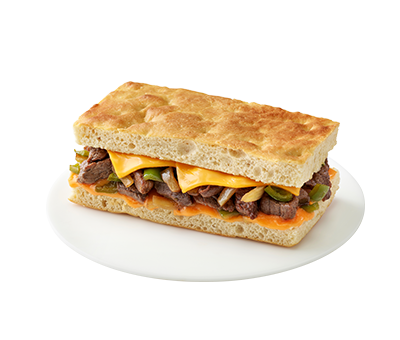 필리 치즈 스테이크 포카치아
